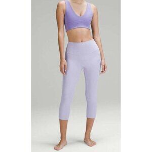 Lululemon Sz 12 Align High-Rise Crop Leggings 25” Light Purple Athletic Yoga